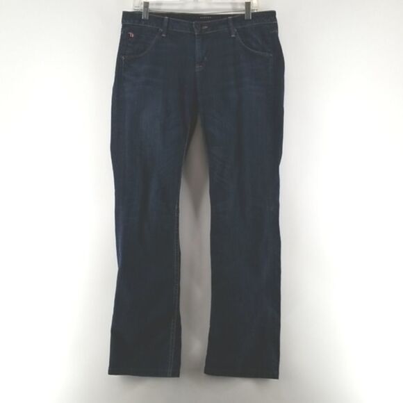 Hudson Jeans Womens Size 31 Bootcut Distressed Denim Stretch Mid Rise Vintage - Picture 1 of 11